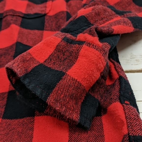 Gap Kids Buffalo Plaid Shirt Boy's M Regular - Picture 4 of 7